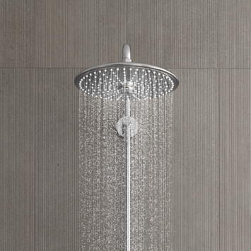 Grohe regendoucheset Quickfix Vitalio Joy 310 met handdouche en thermostaatkraan 3 standen chroom