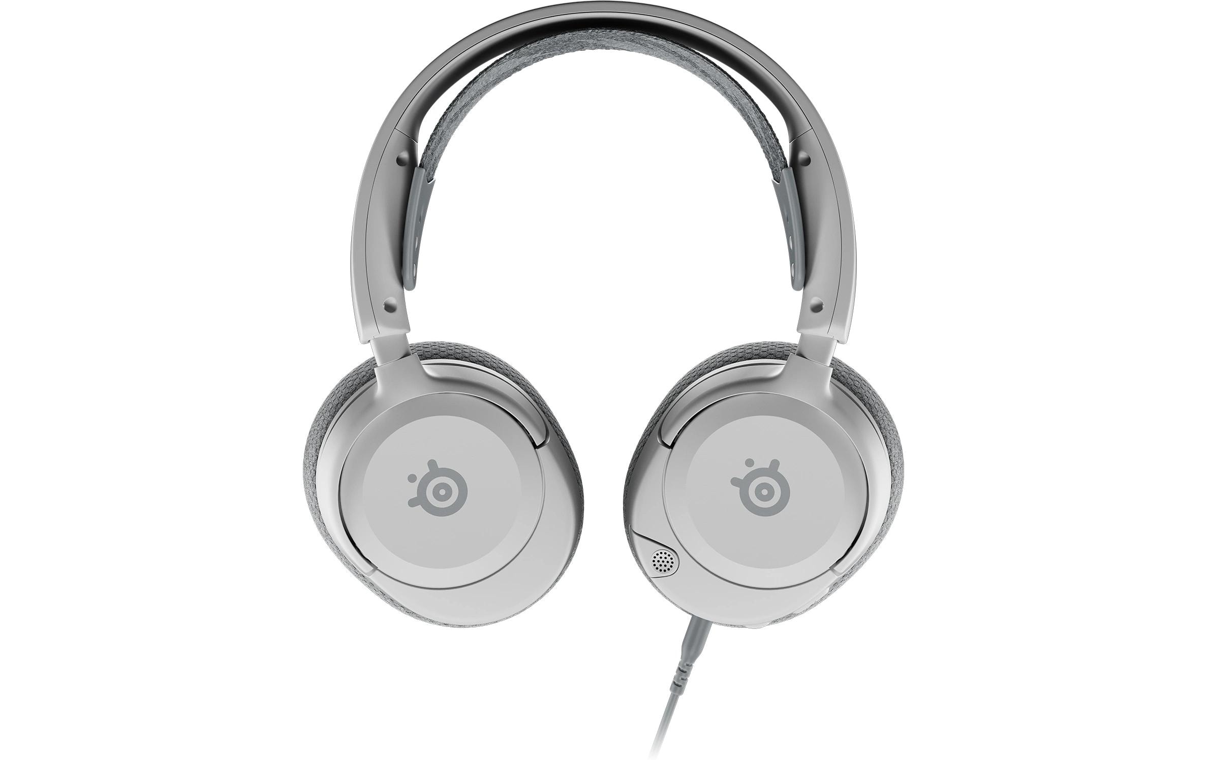 Headset Arctis Nova 1P WeissSteelseries Arctis Nova 1P kabelgebundene Gaming-Kopfhörer mit Kopfband, Weiss