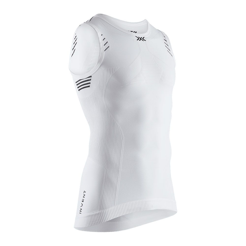 X-Bionic INVENT 4.0 LT SINGLET - Sous-couche Homme artic white