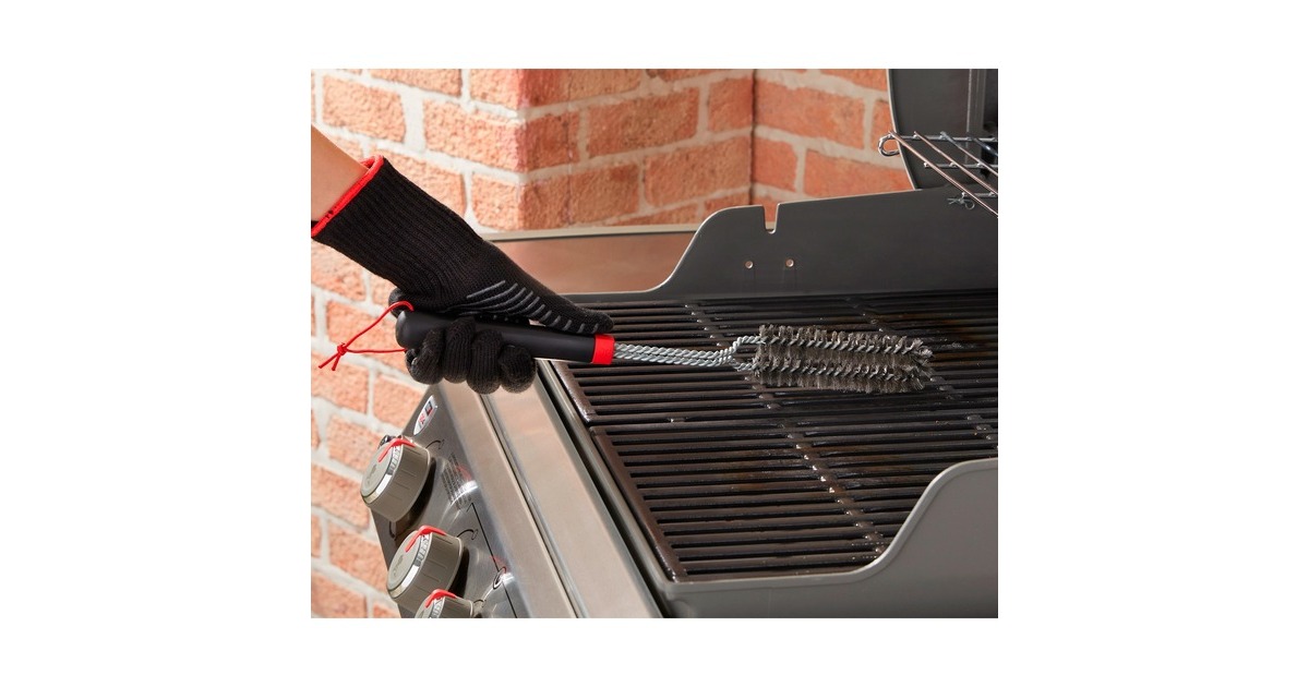 WeberReinigingsborstel grillreinigingsborstel  (Zwart/rood, 45 cm)