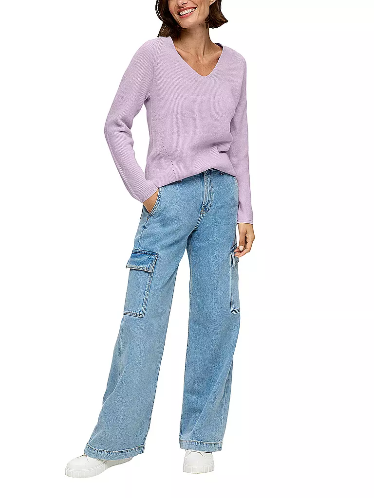 S.OLIVER Pullover lila