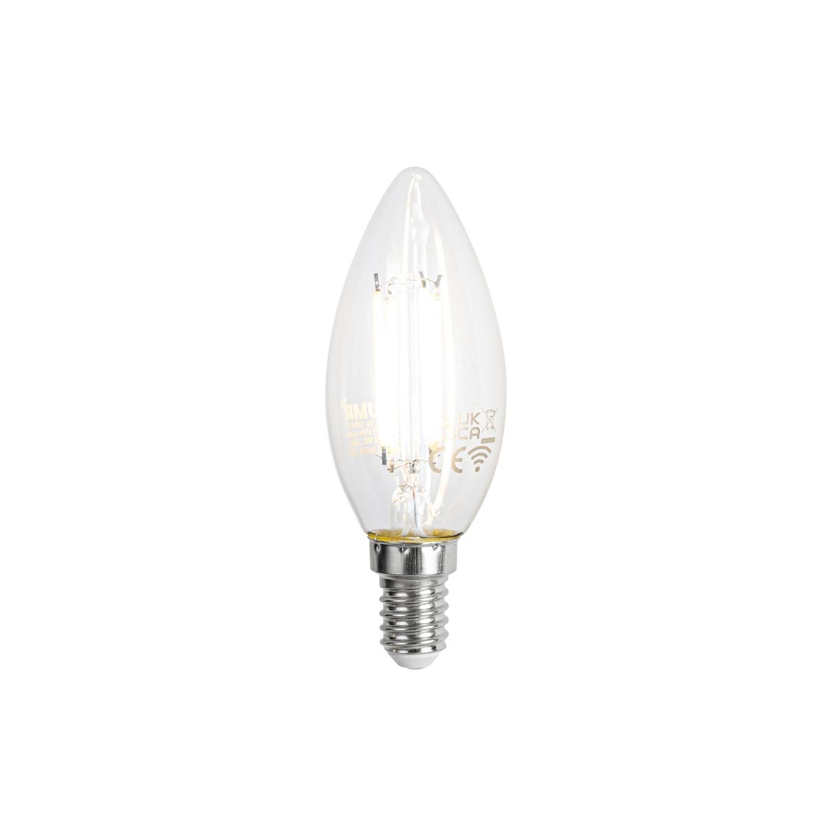 Set van 5 Smart E14 LED lampen C35 helder 4.2W 470 lm 2700-6500K