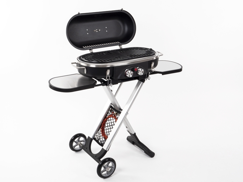 Trolley 2-Flamm-Gasgrill mit Zündsicherung - 50 mbar