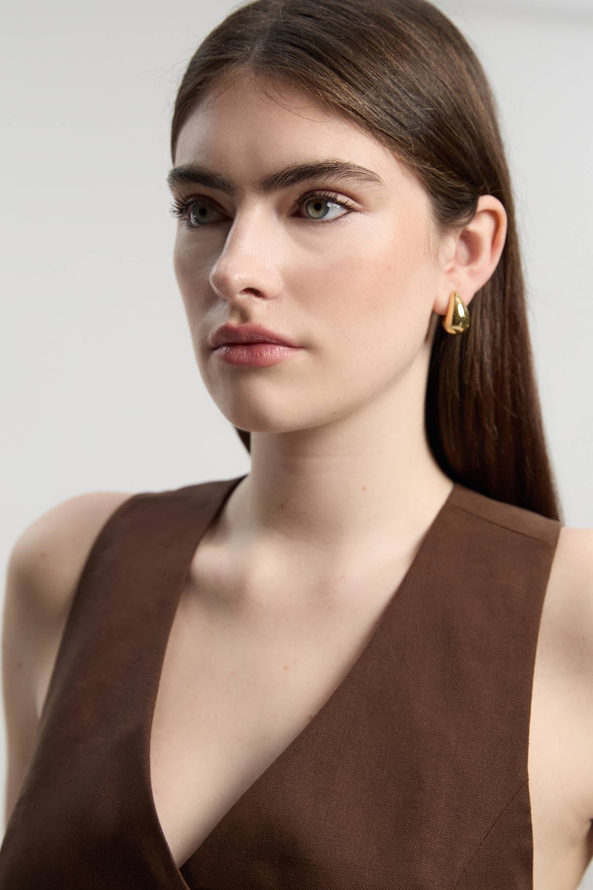 KarenMillen Gilet Sans Manches Petite Taille Ajusté En Lin Avec Détail Dos Corset