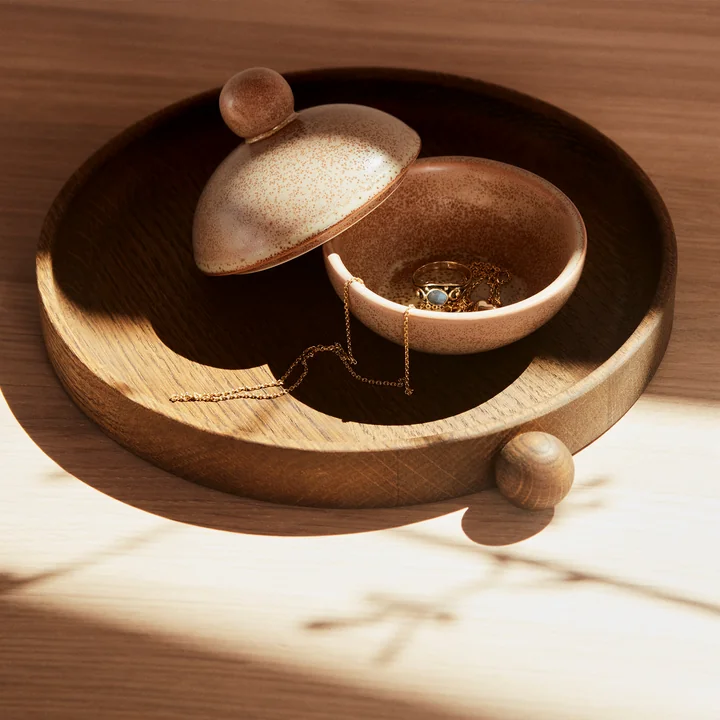 OYOY - Inka Holztablett, 34 x 18 cm, dunkel