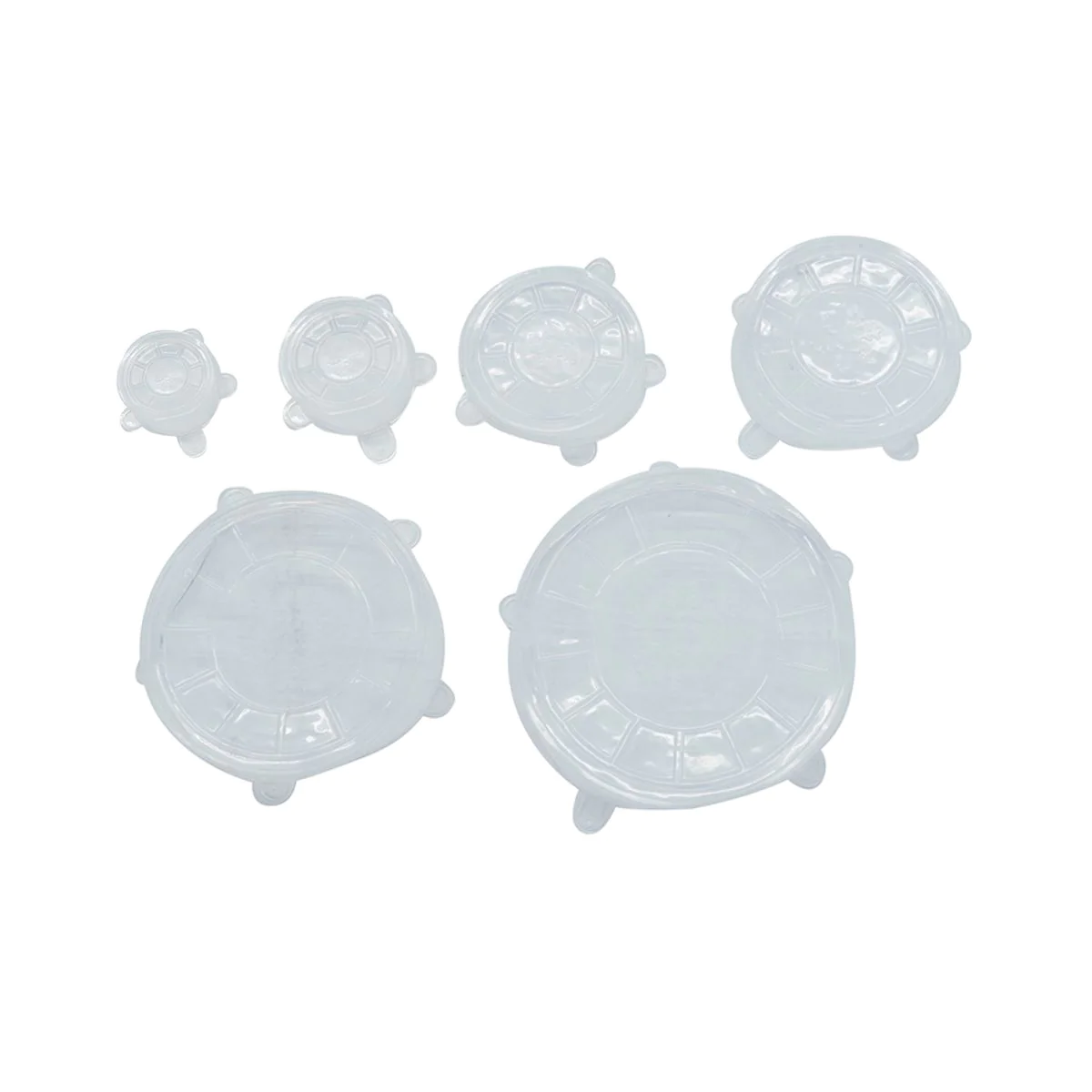 Lot de 6 couvercles de conservation en silicone étirable Fackelmann Ba