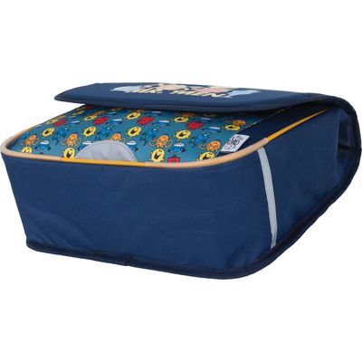 Cartable maternelle Monsieur Madame - 32 cm - 1 compartiment - marine - Oberthur