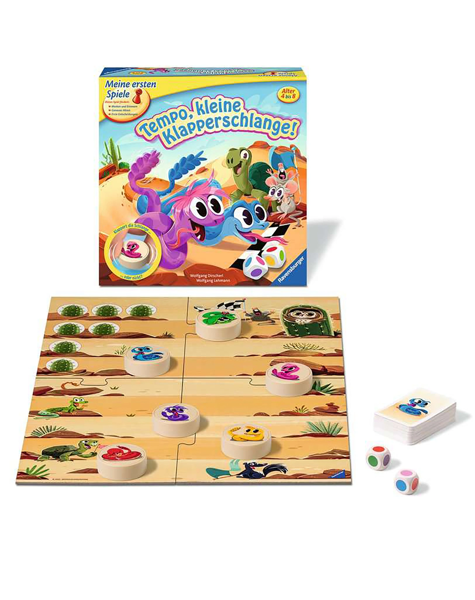 Brettspiel TEMPO, KLEINE KLAPPERSCHLANGE in bunt