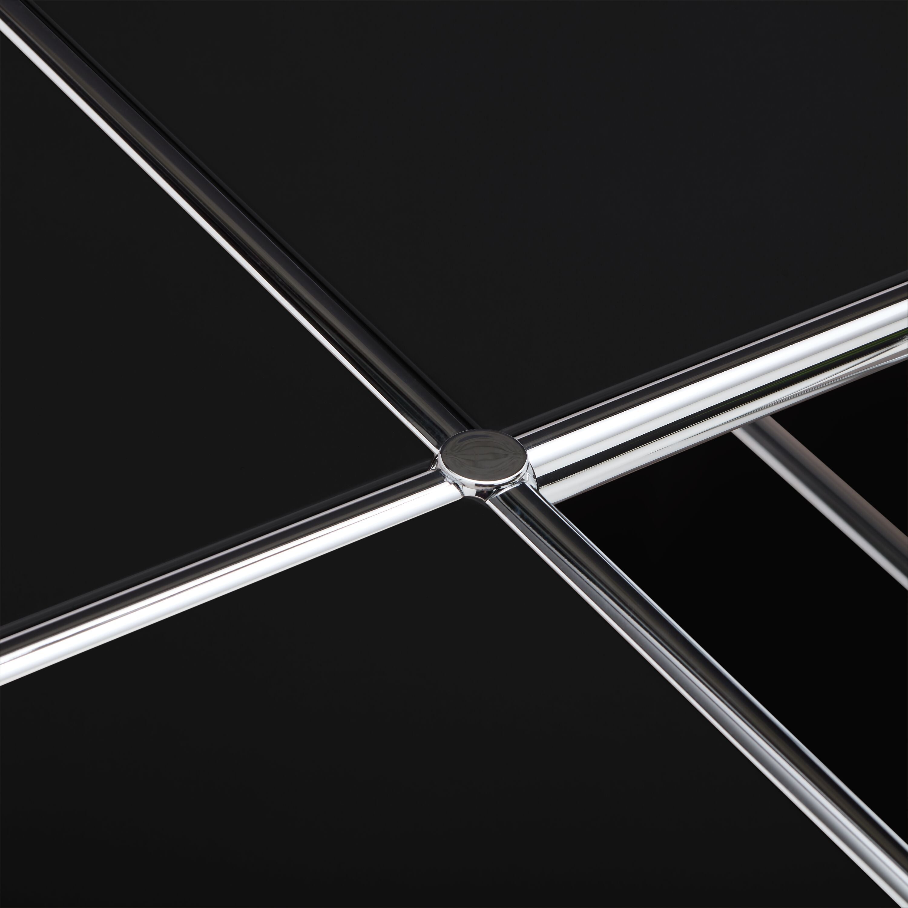FLEXCUBE Salontisch - Schwarz / B: 114.5 cm x T: 77.5 cm x H: 42.5 cm