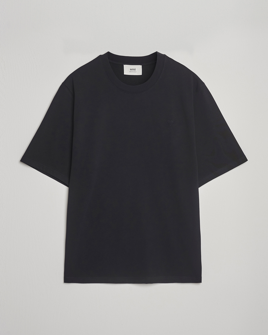 AMI Tonal Heart Logo T-Shirt Black