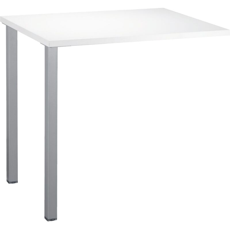 Retour bureau suspendu Squadra L 80 x P 60 cm piètement métal