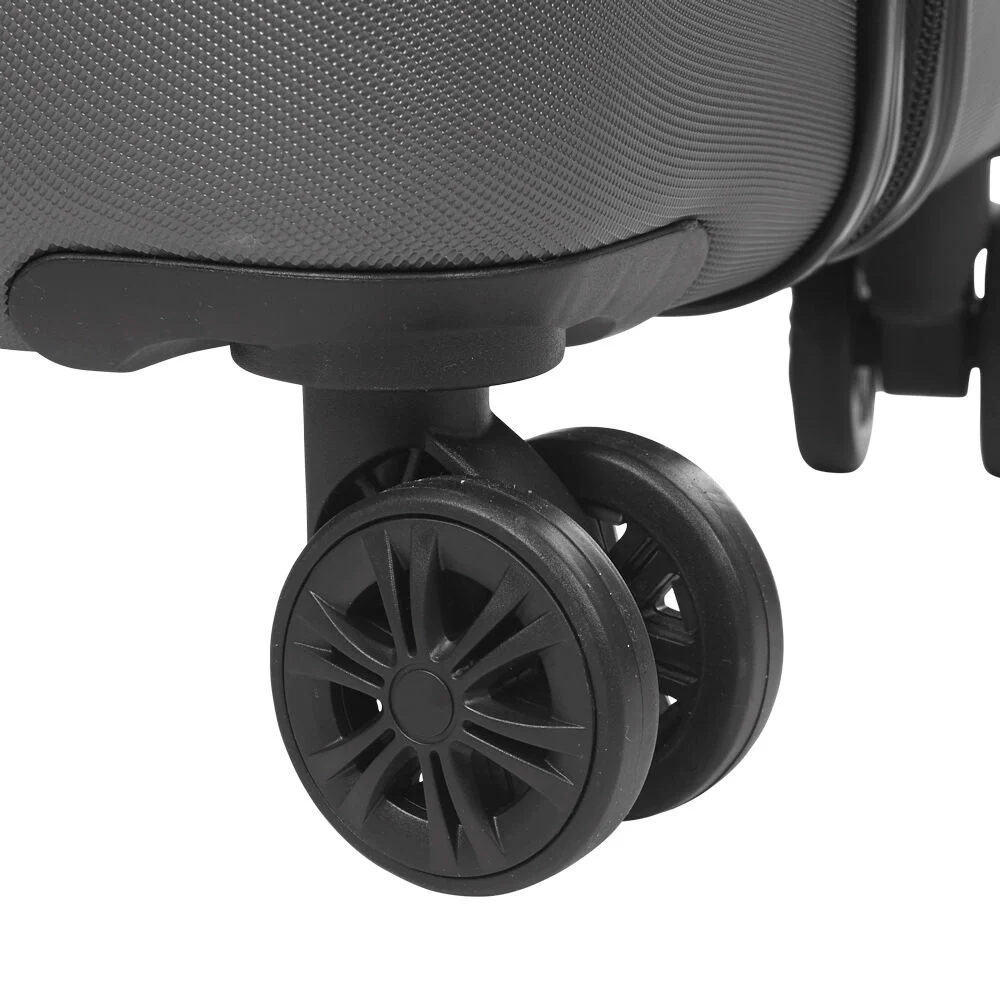 Valise trolley rigide 4 roues gris foncé L. 70 cm