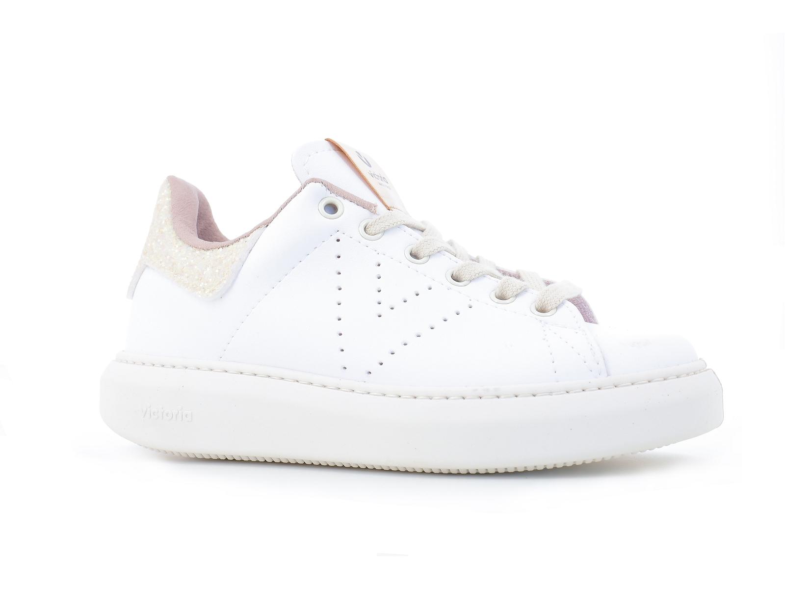 Victoria-1263103 Matières combinées Blanc Rose