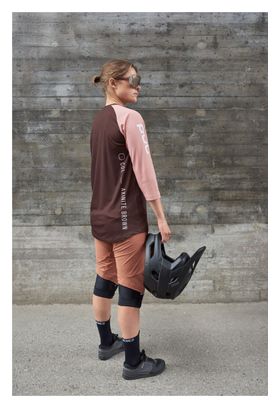 Maillot Manches 3/4 Femme Poc MTB Pure Marron Foncé/Clair