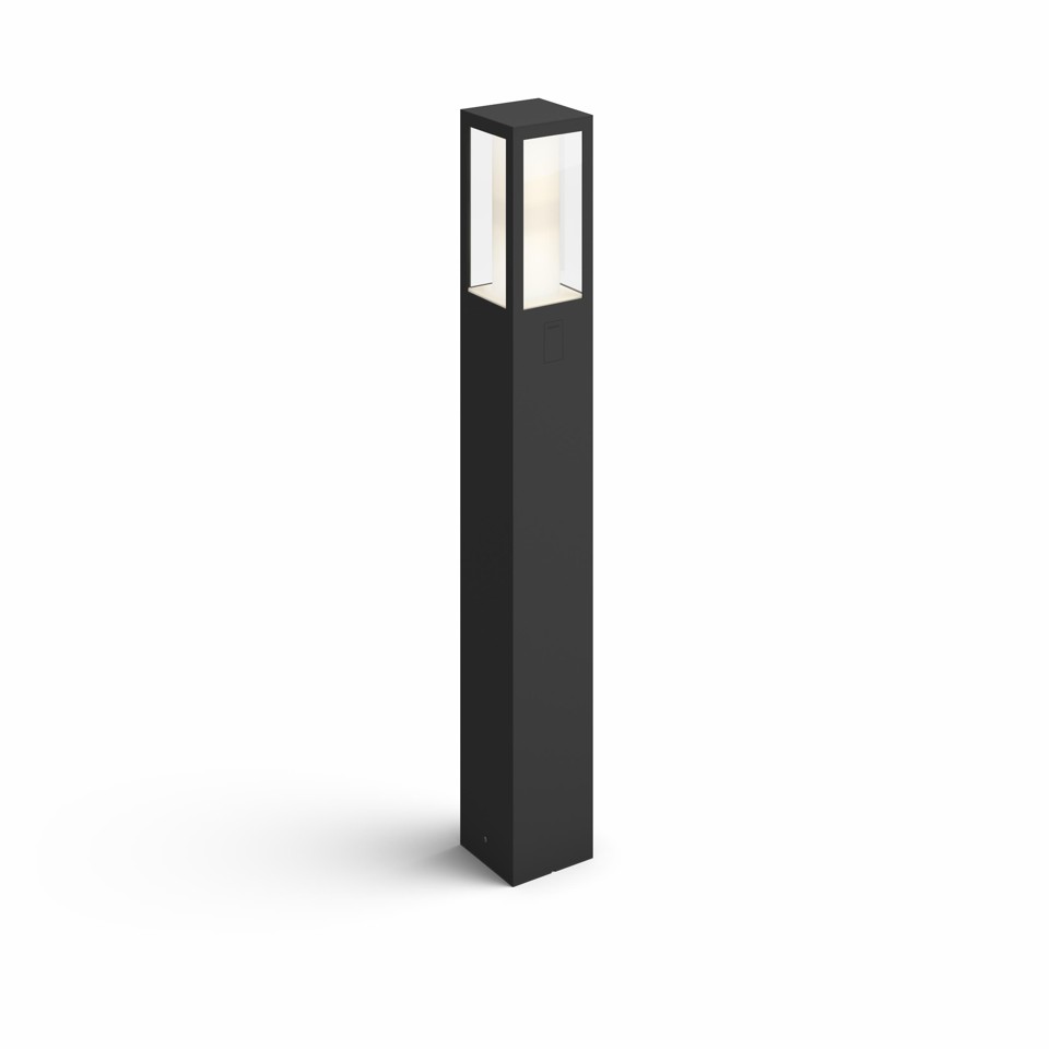 Philips Hue - Impress Post Black Outdoor - White & Color Ambiance