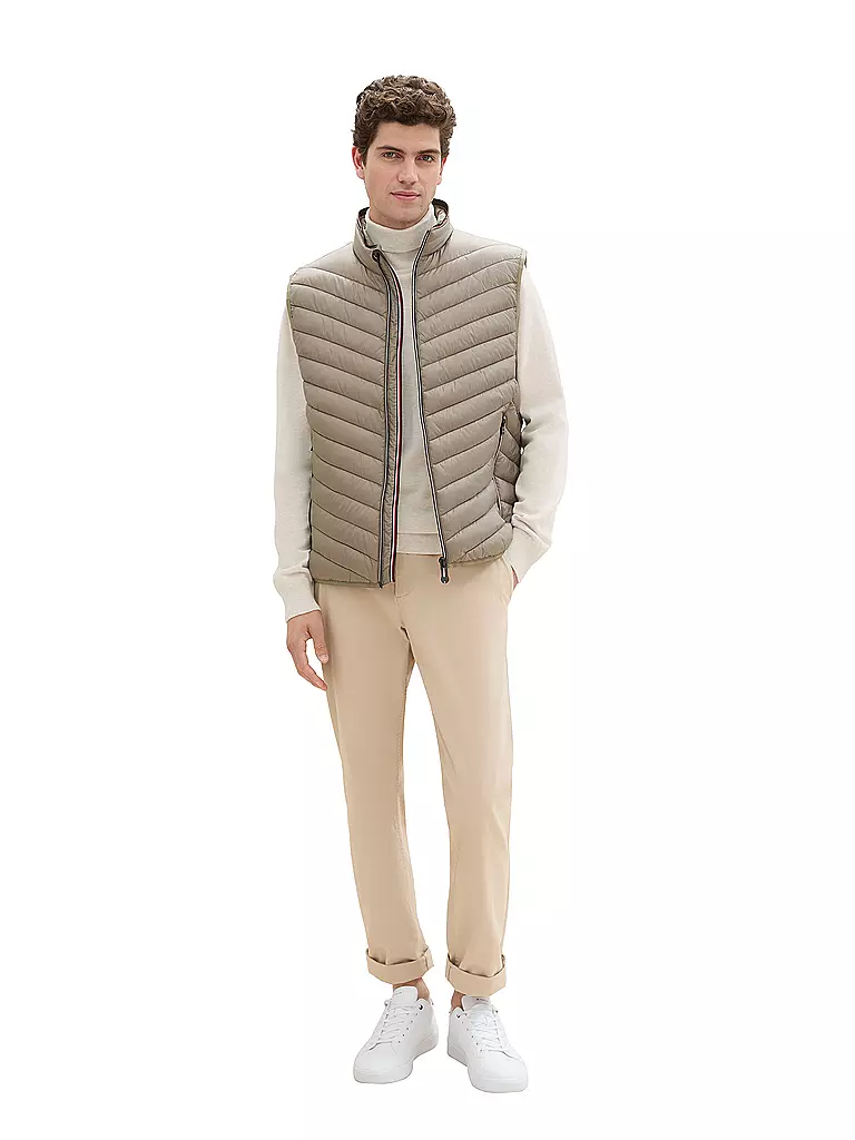 TOM TAILOR Steppgilet beige
