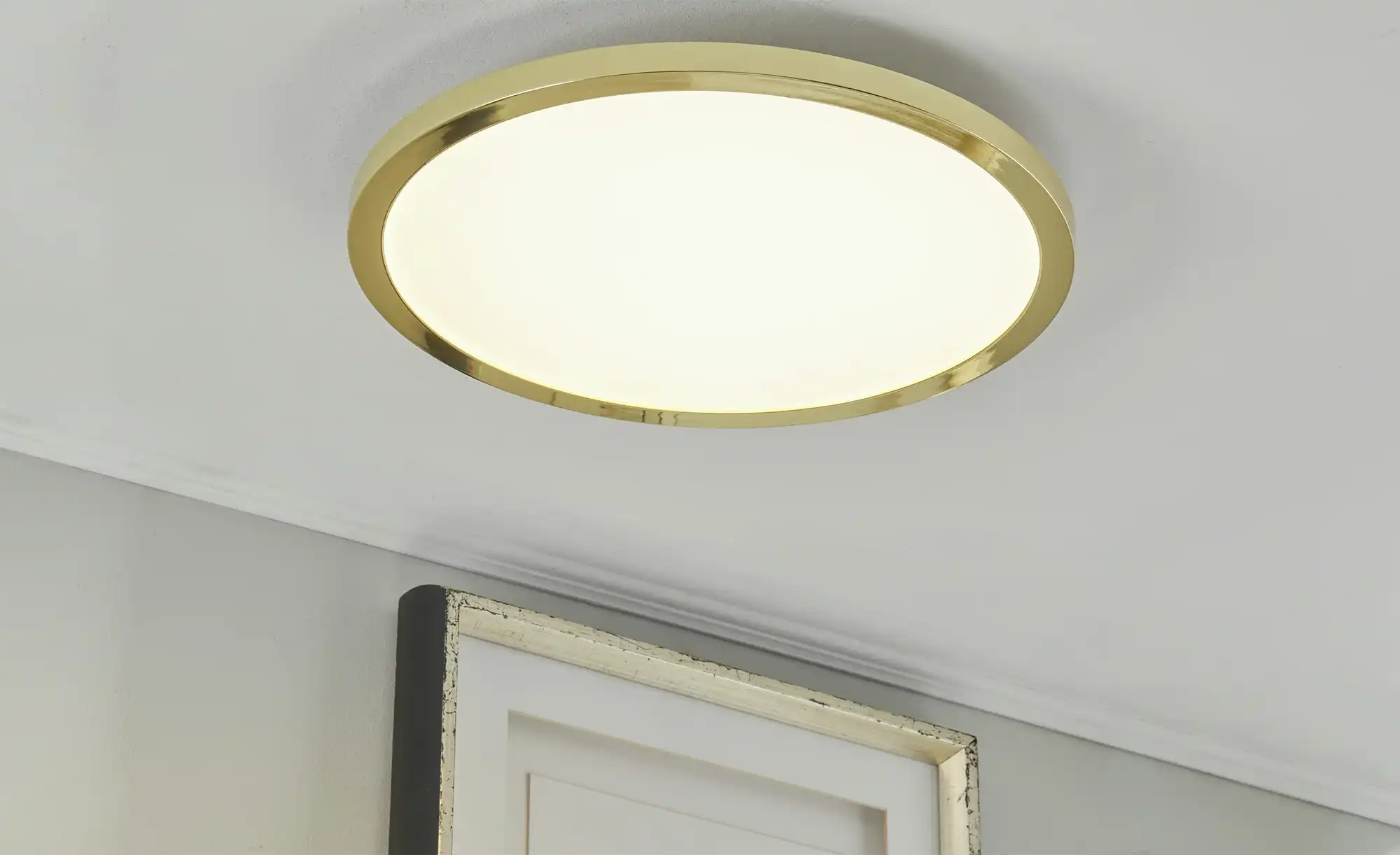 KHG LED-Deckenleuchte, messing-blank