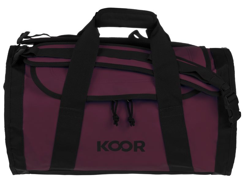 KOOR Duffle Bag Sooma 30 l, Maroon Wasserabweisende Reisetasche