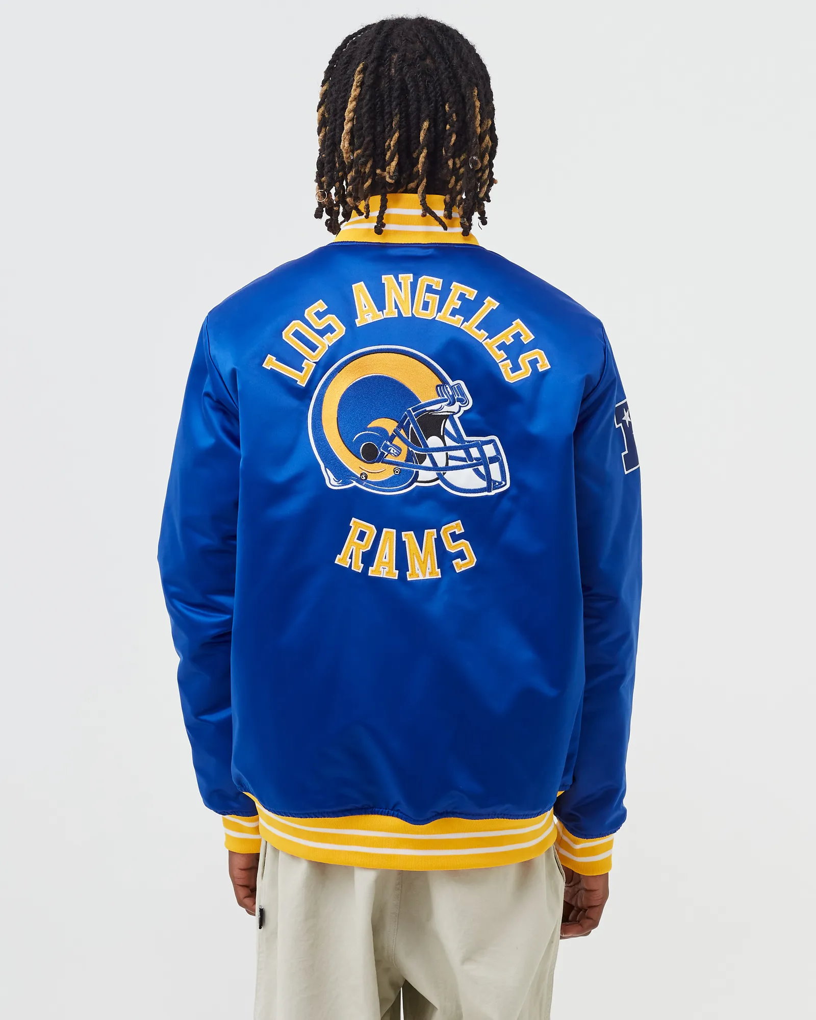 Mitchell & Ness NFL Heavyweight Satin Jacket Los Angeles Rams