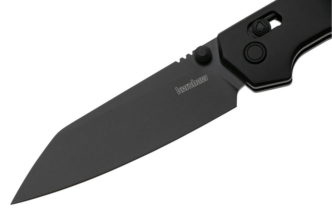 Kershaw Iridium Reverse Tanto 2038RBLK Black D2, Black Aluminium, zakmes