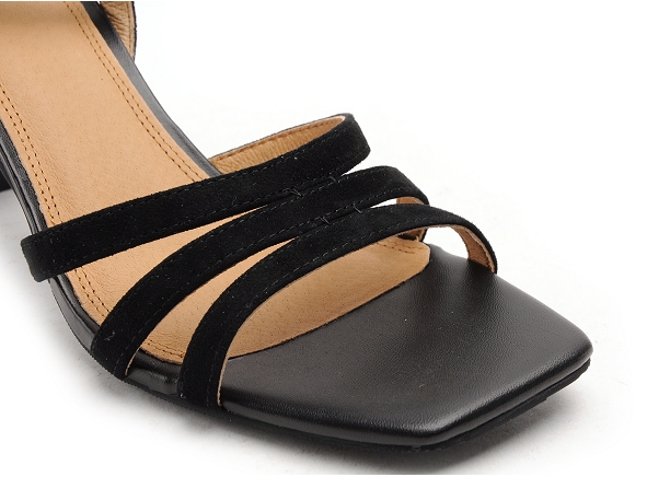 Fugitive nu pieds talons femme imulou noir