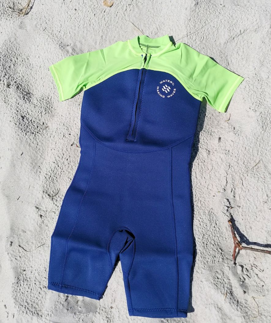 Watery UV våddragt til børn - Calypso Shorty - Atlantic Green