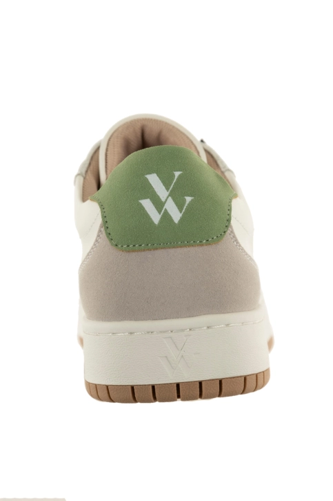 Baskets basses vanessa wu calie vert amande