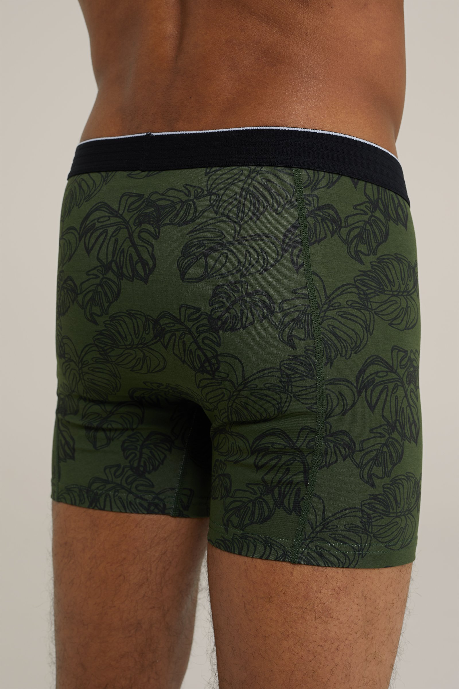 boxershort met dessin WE Fashion Donkergroen