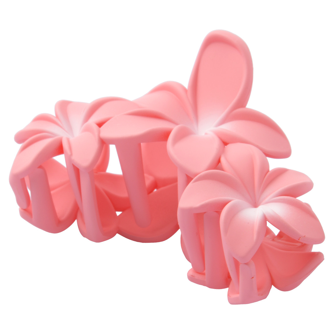 Große Haarklammer im Blumen-Design rosa