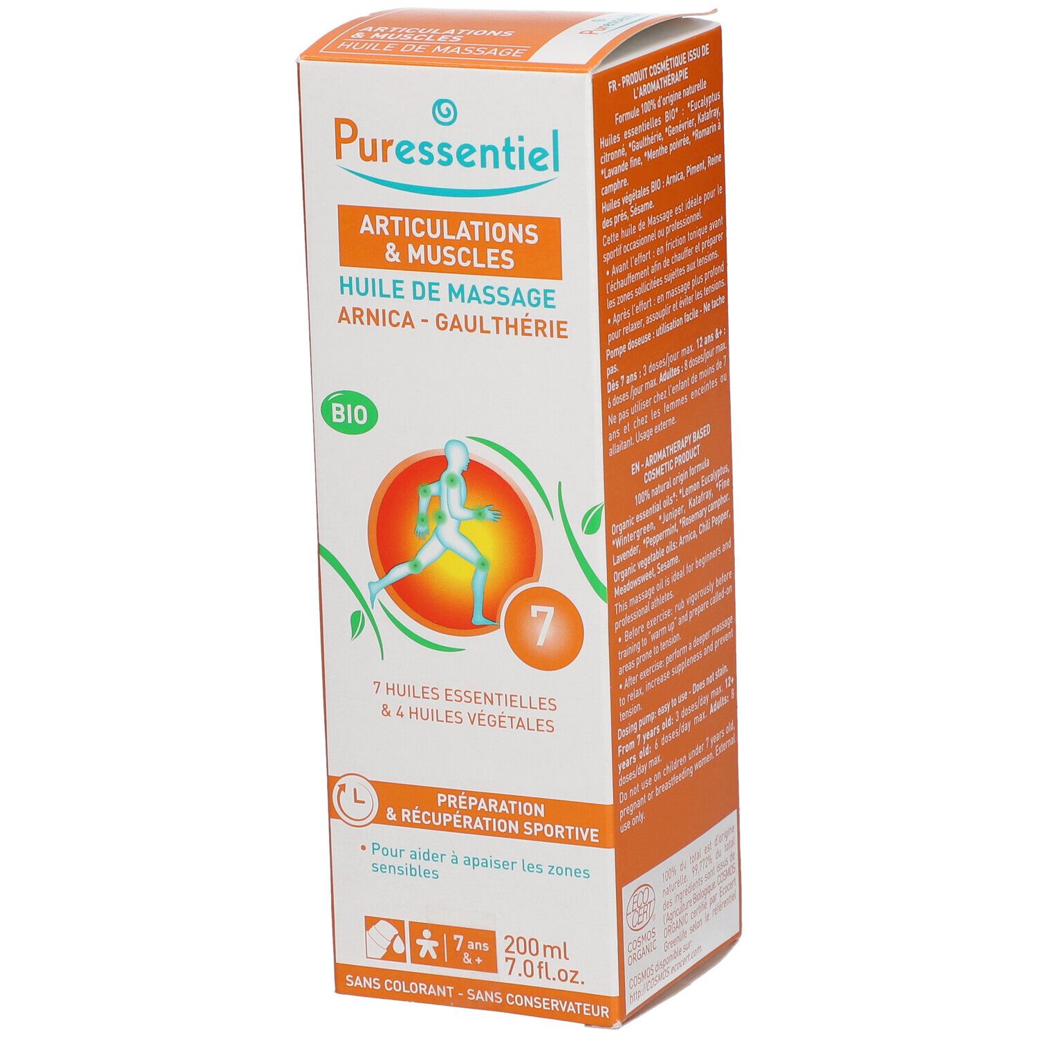 Puressentiel BIO Massageöl Muskelanstrengung Arnika - Wintergrün