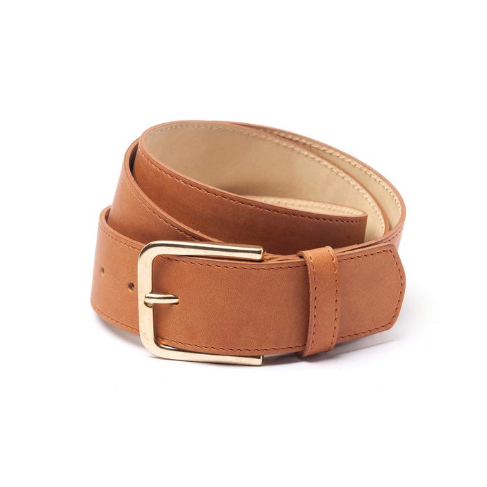 Veritas-Brede, lederen riem met elegante gesp