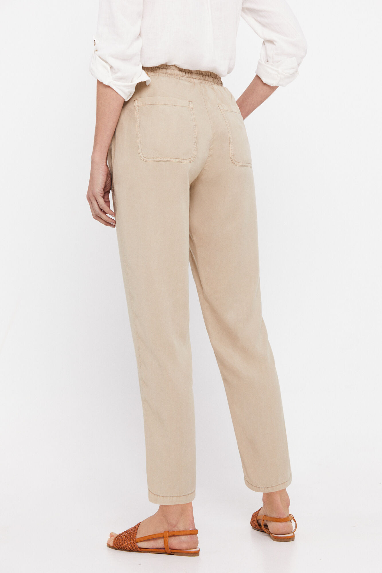 Calça tencel - Marrom