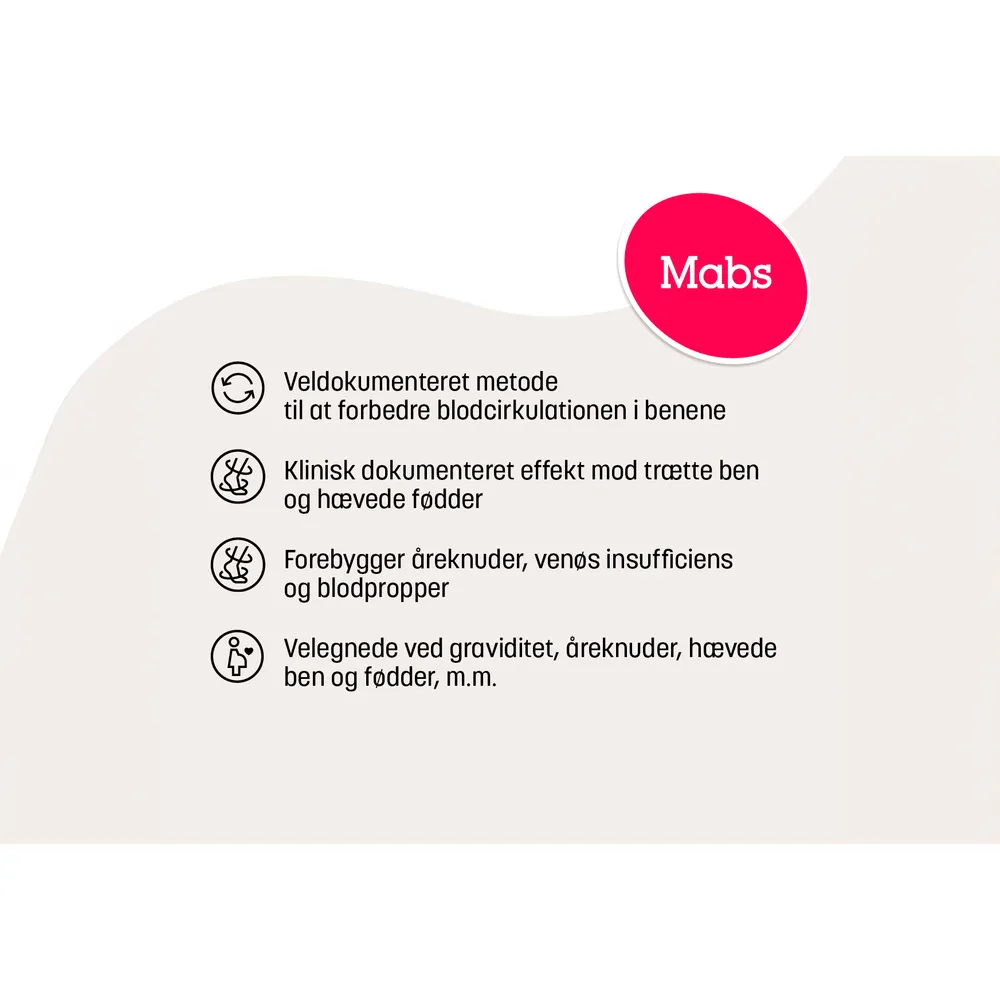 Mabs Cotton Knee Black - Flere størrelser