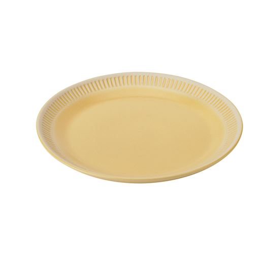 Knabstrup Colorit Tallerken, Gul, 19 cm