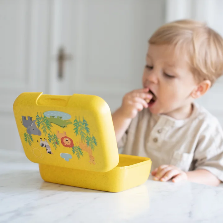 Koziol - Candy L Kinder-Lunchbox Africa, organic yellow
