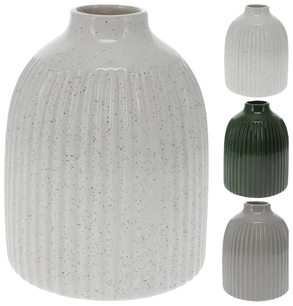 Porcelænsvase H. 16 cm - assorterede farver