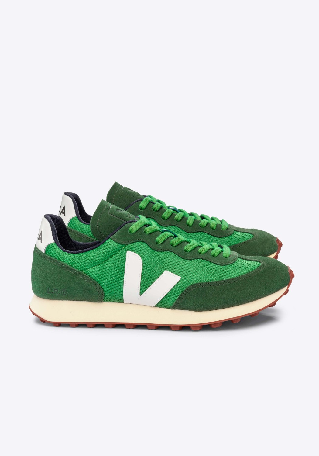 Veja Sneaker Rio Branco Alveomesh Emeraude White