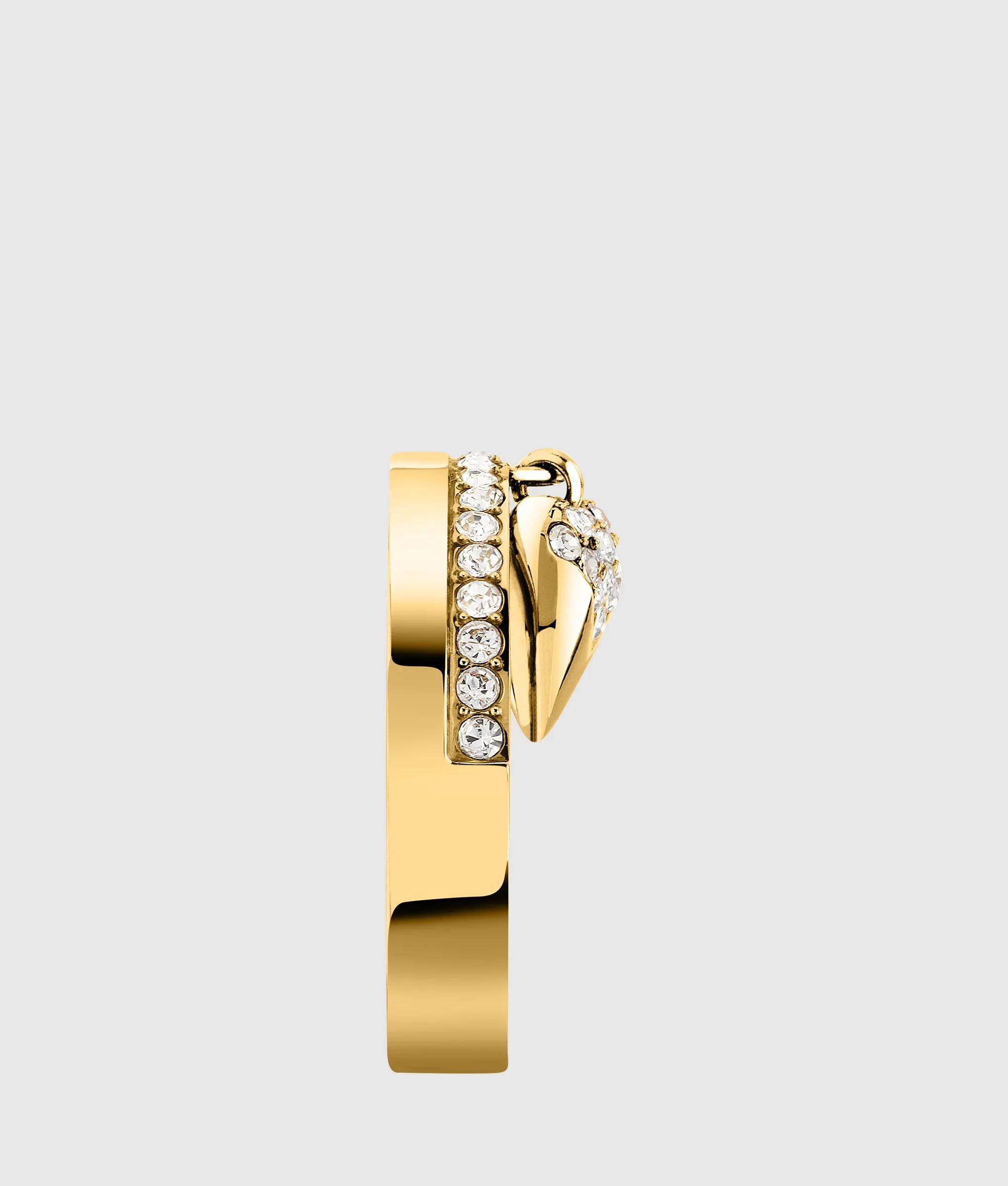 Ring met hangend hartbedel