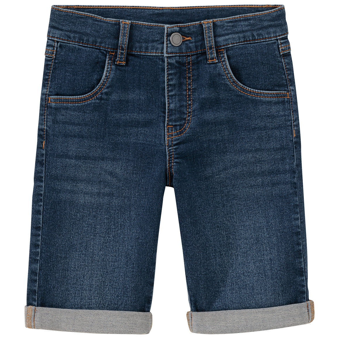 Famy 3 Jungen Jeansshorts im Basic-Look dunkelblau / blau / hellblau