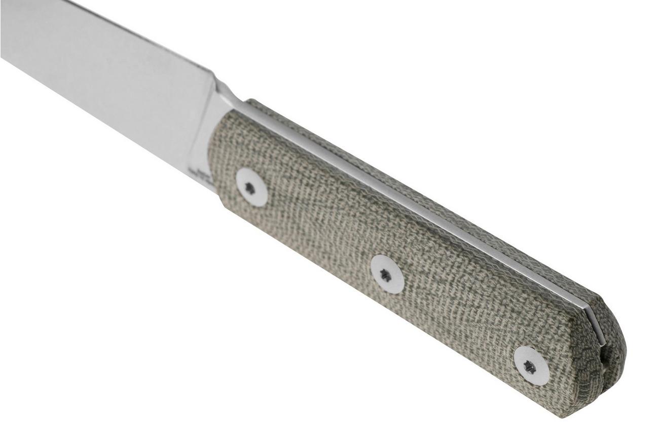 StraightLine Erny ER-GC Green Canvas Micarta, vaststaand mes