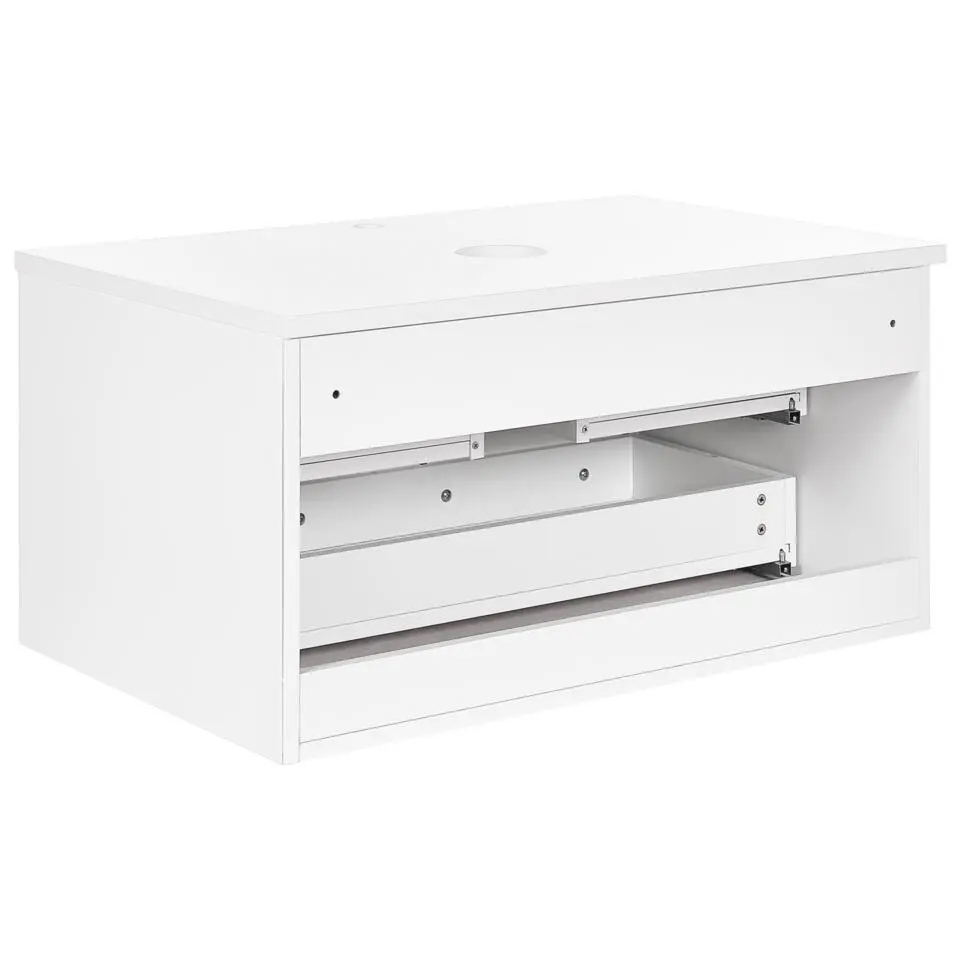 ALZIRA - Badkamermeubel - Wit - 80 x 52 cm - Hout
