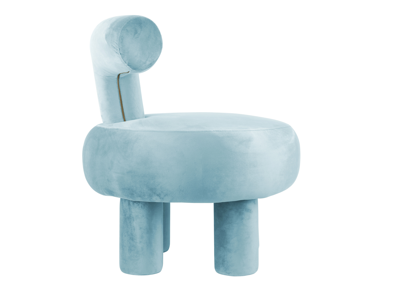 Chair Abrazo velvet soft blue