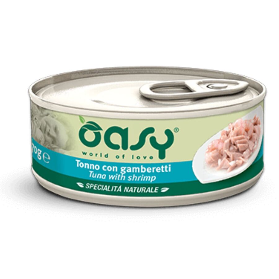 Atum/Camarão em lata OASY GATO 150g