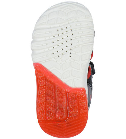 Geox Sandalen m. Light - Ciberdron - Schwarz/Rot