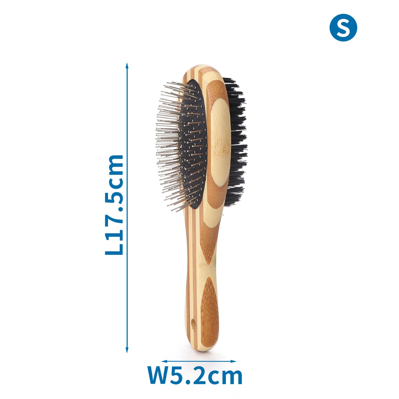 nobleza - Professionelle 2in1 Hundebürste - Tierhaarbürste S