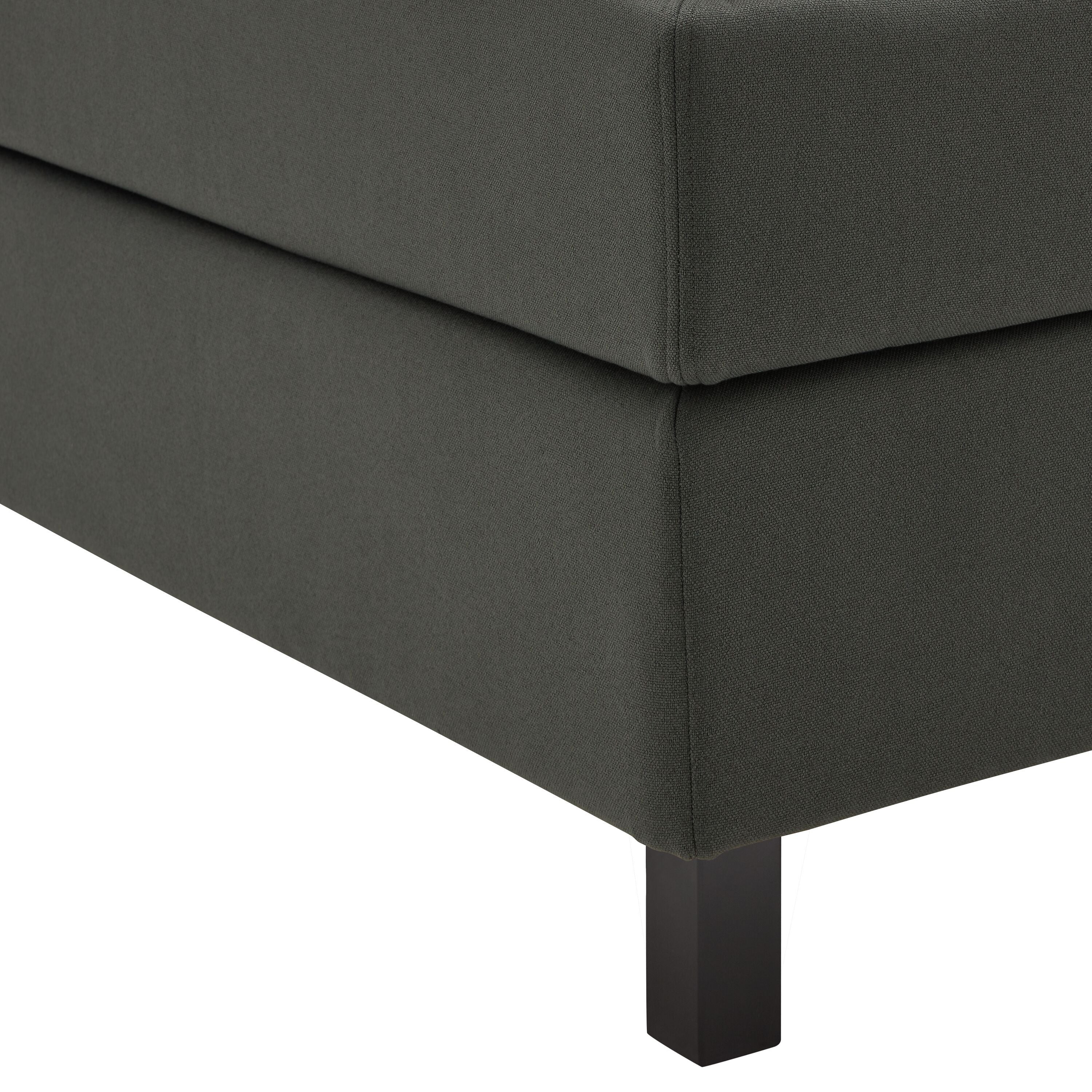 bico GOODNIGHT Boxspringbett - Dunkelgrau / B: 180.0 cm x T: 200.0 cm