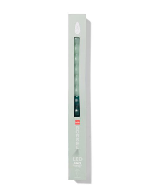 Bougie LED billes vert