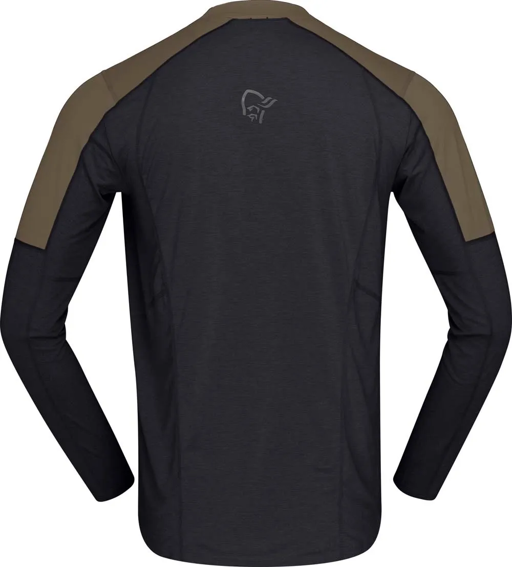 Norrøna Men's Senja Equaliser Lightweight Long Sleeve Olive Night