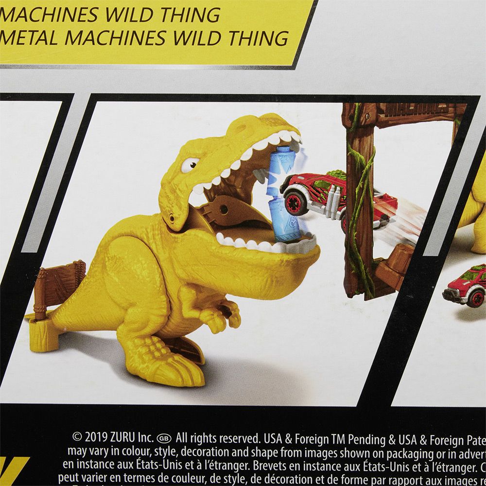 Circuit Zuru métal avec figurine T Rex