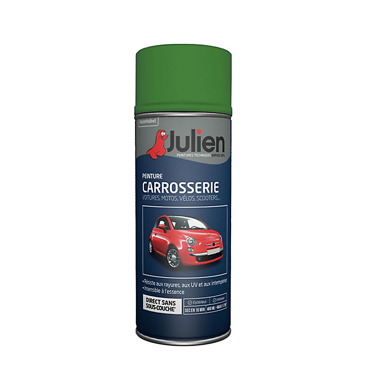 Peinture aérosol spécial carrosserie Julien brillant vert PTT RAL 37121 400ml